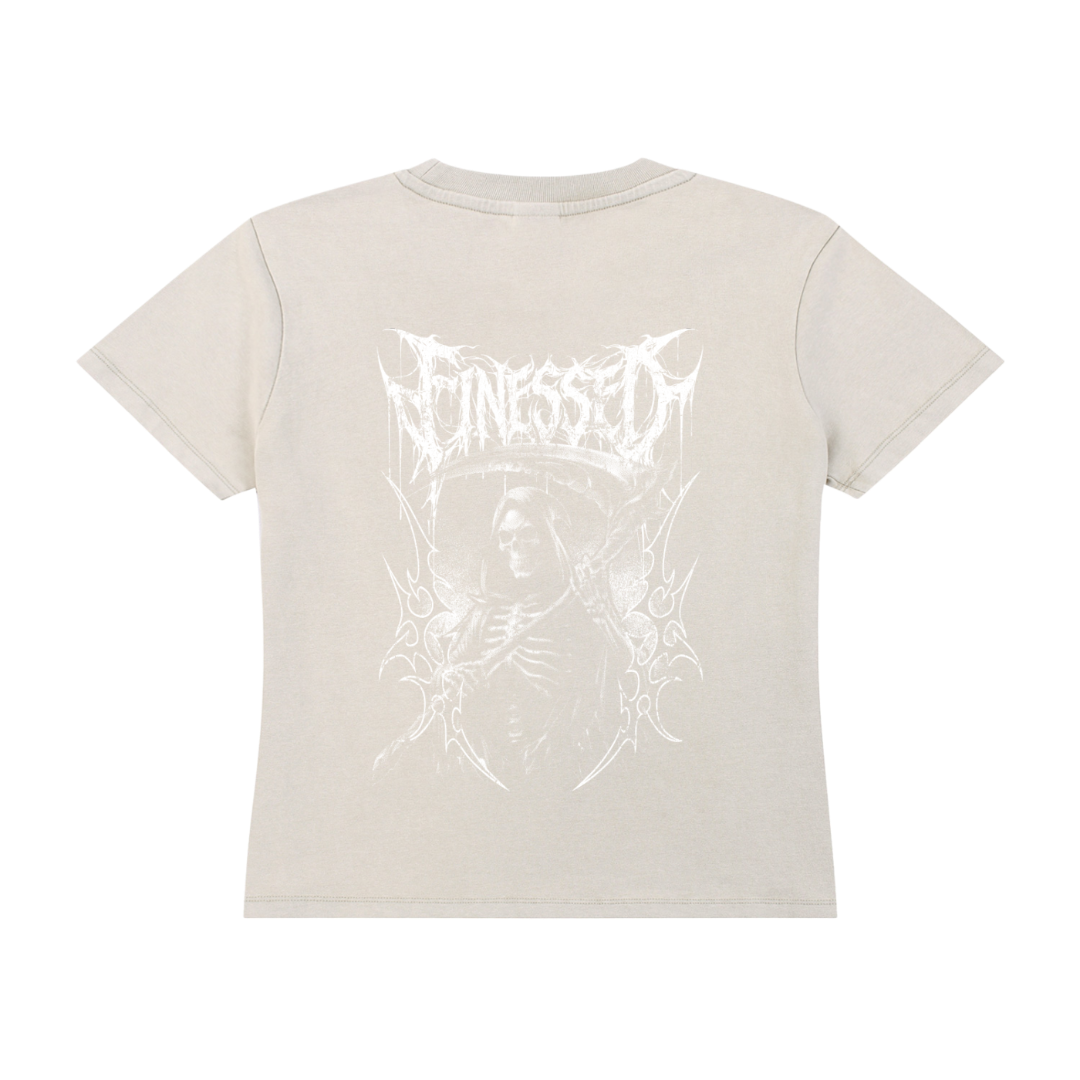 Women's Tribal Reaper Vintage Wash Drop Shoulder T-shirt