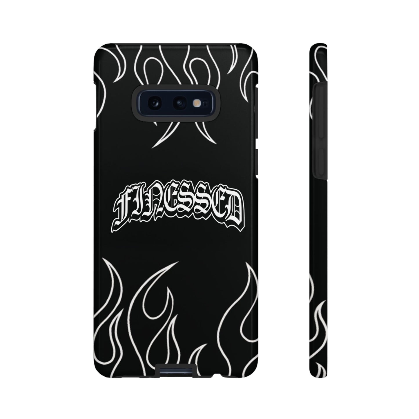 Flaming Finessed Phone Case (Black)