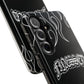 Flaming Finessed Phone Case (Black)