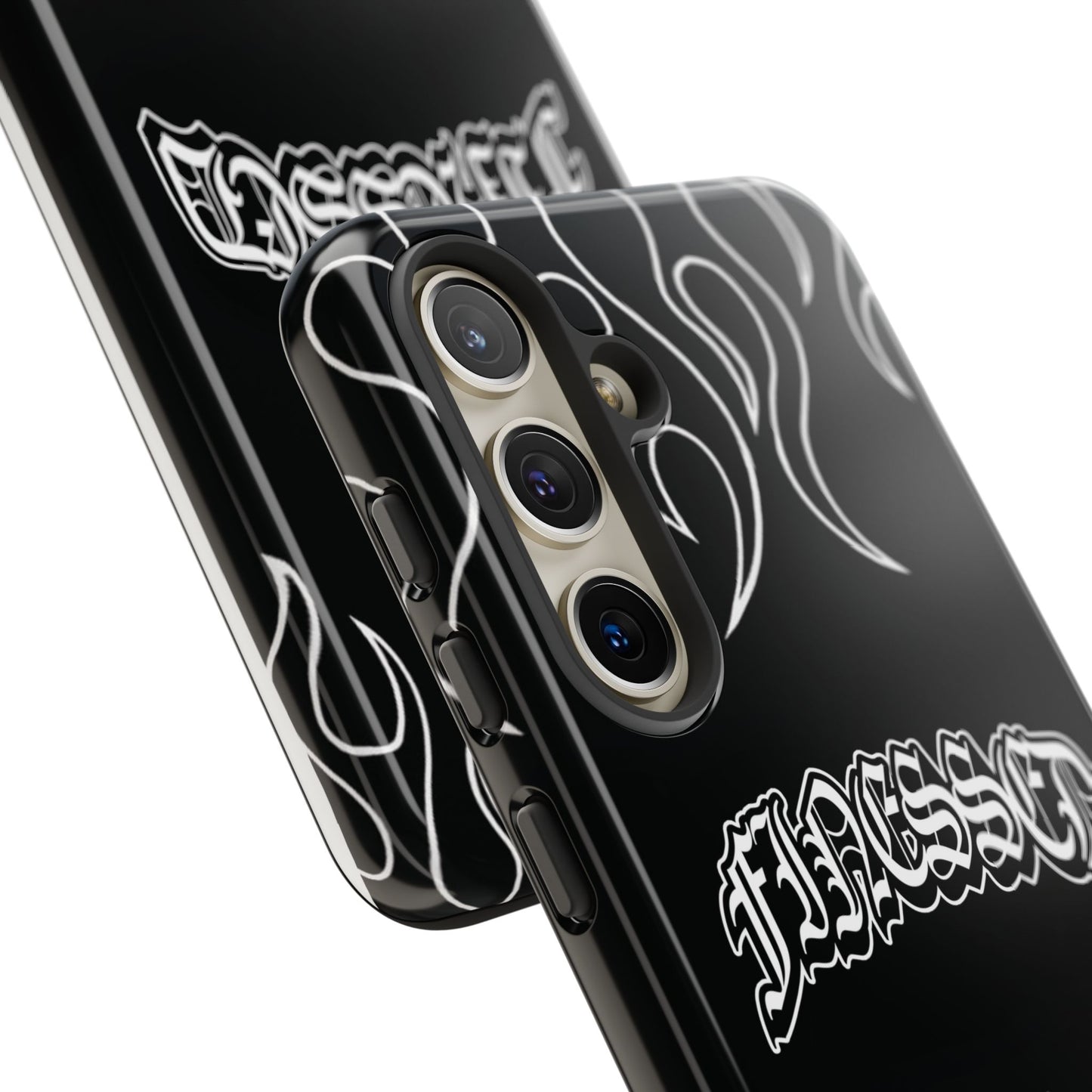 Flaming Finessed Phone Case (Black)