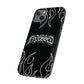 Flaming Finessed Phone Case (Black)