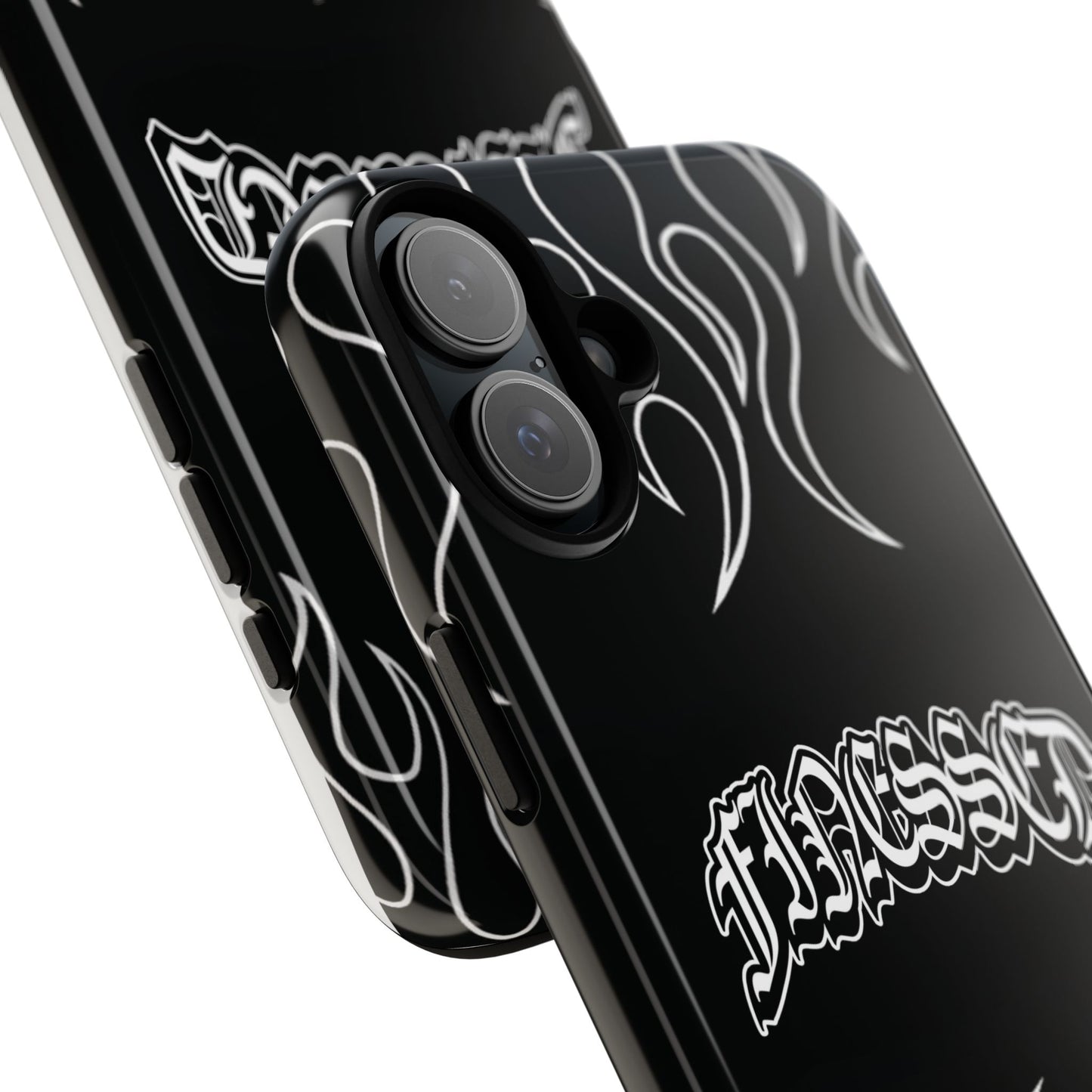 Flaming Finessed Phone Case (Black)