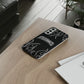Flaming Finessed Phone Case (Black)
