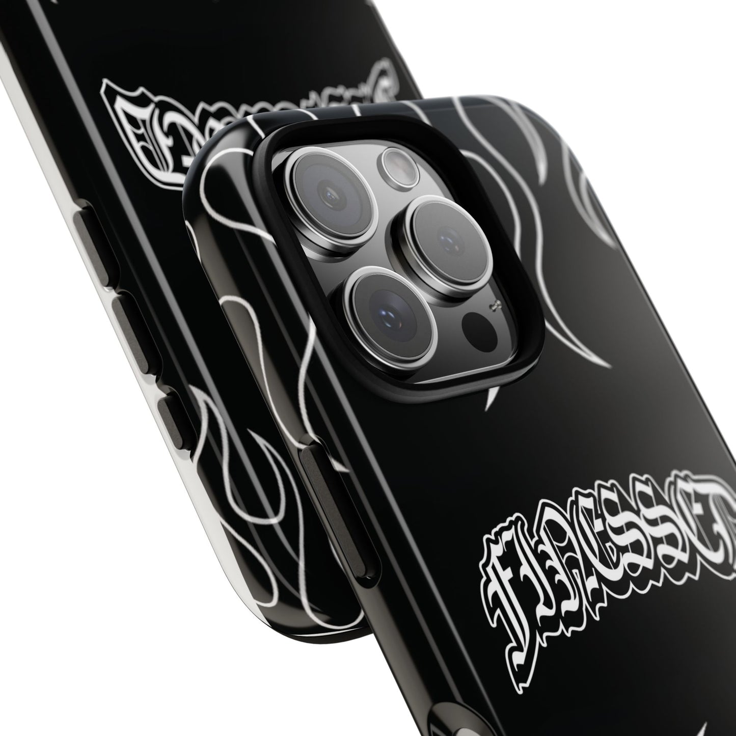 Flaming Finessed Phone Case (Black)