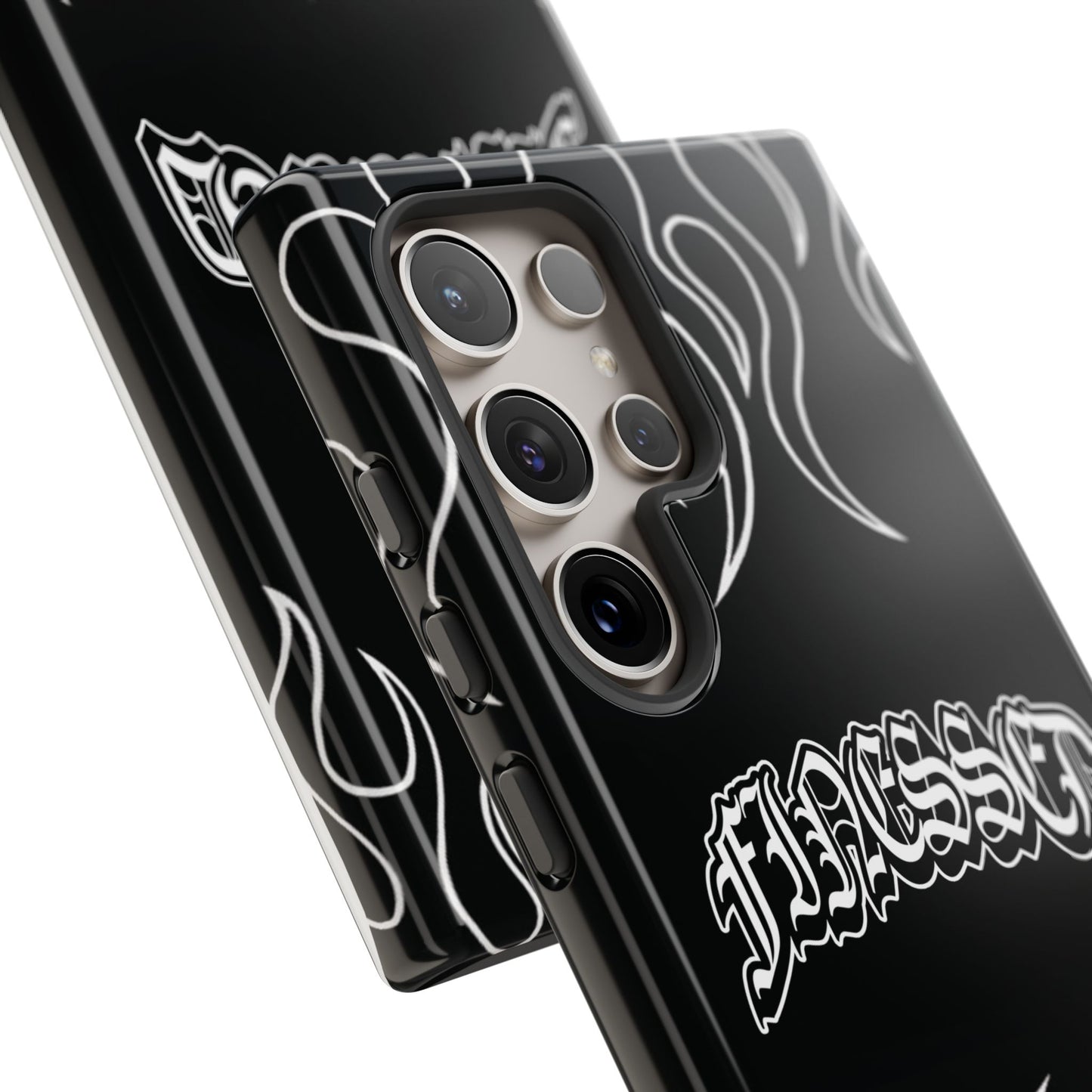 Flaming Finessed Phone Case (Black)