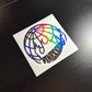 Burning Globe Decal