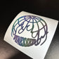 Burning Globe Decal