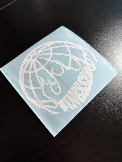 Burning Globe Decal