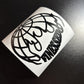 Burning Globe Decal