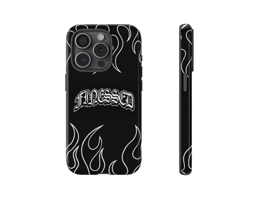 Flaming Finessed Phone Case (Black)