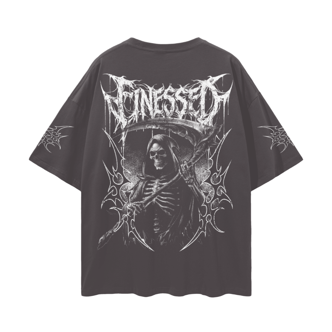 Drop Shoulder Tribal Reaper Shirt