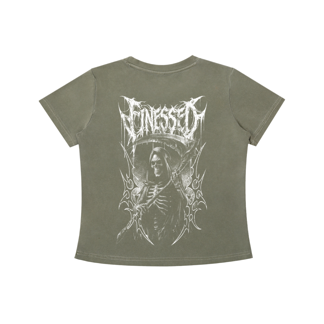 Women's Tribal Reaper Vintage Wash Slim Fit T-shirt