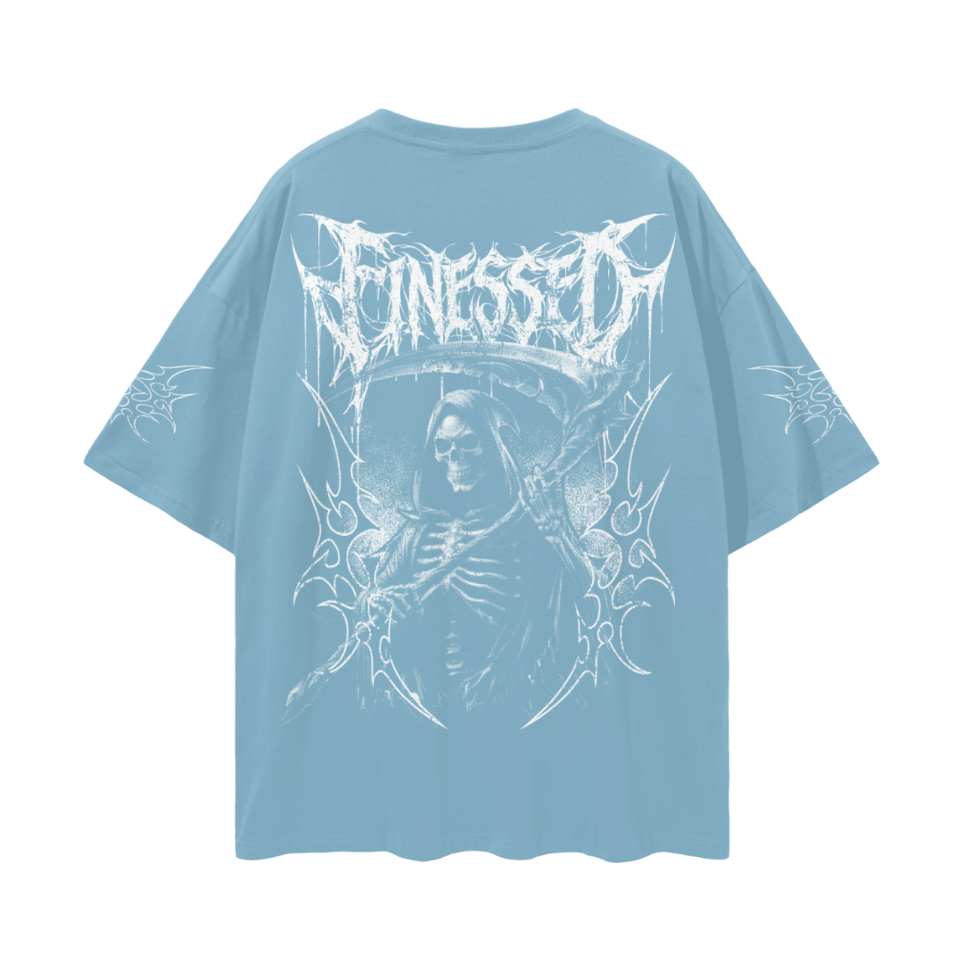 Drop Shoulder Tribal Reaper Shirt