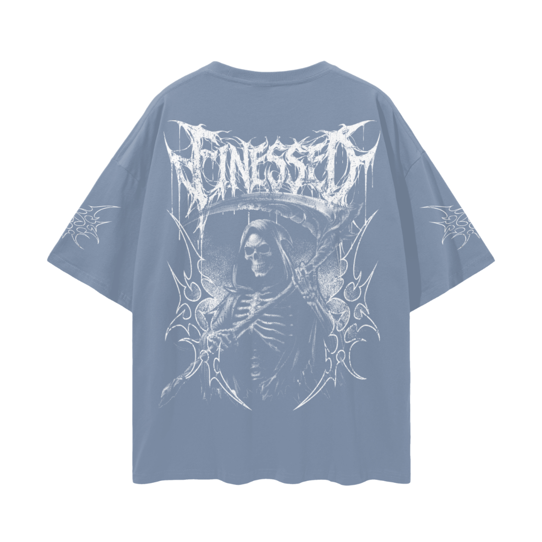 Drop Shoulder Tribal Reaper Shirt