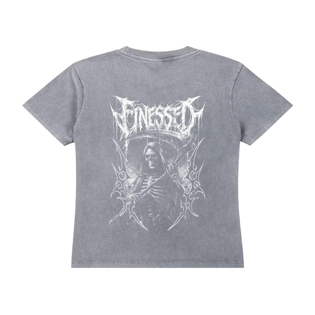 Women's Tribal Reaper Vintage Wash Drop Shoulder T-shirt