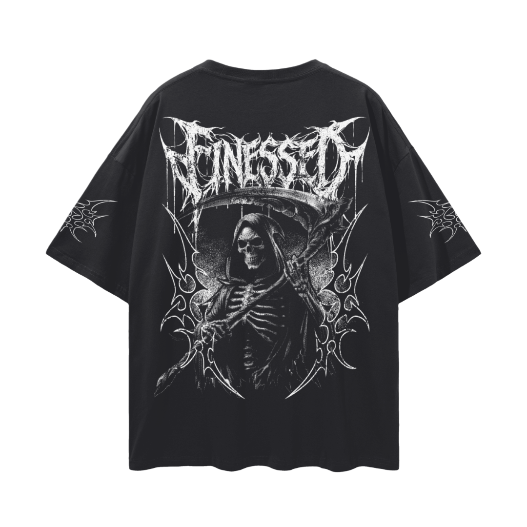 Drop Shoulder Tribal Reaper Shirt