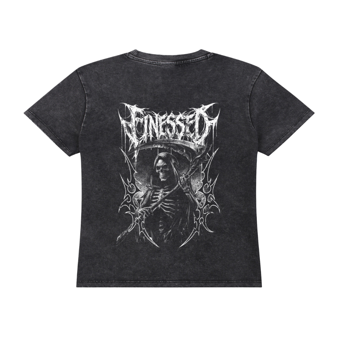 Women's Tribal Reaper Vintage Wash Drop Shoulder T-shirt