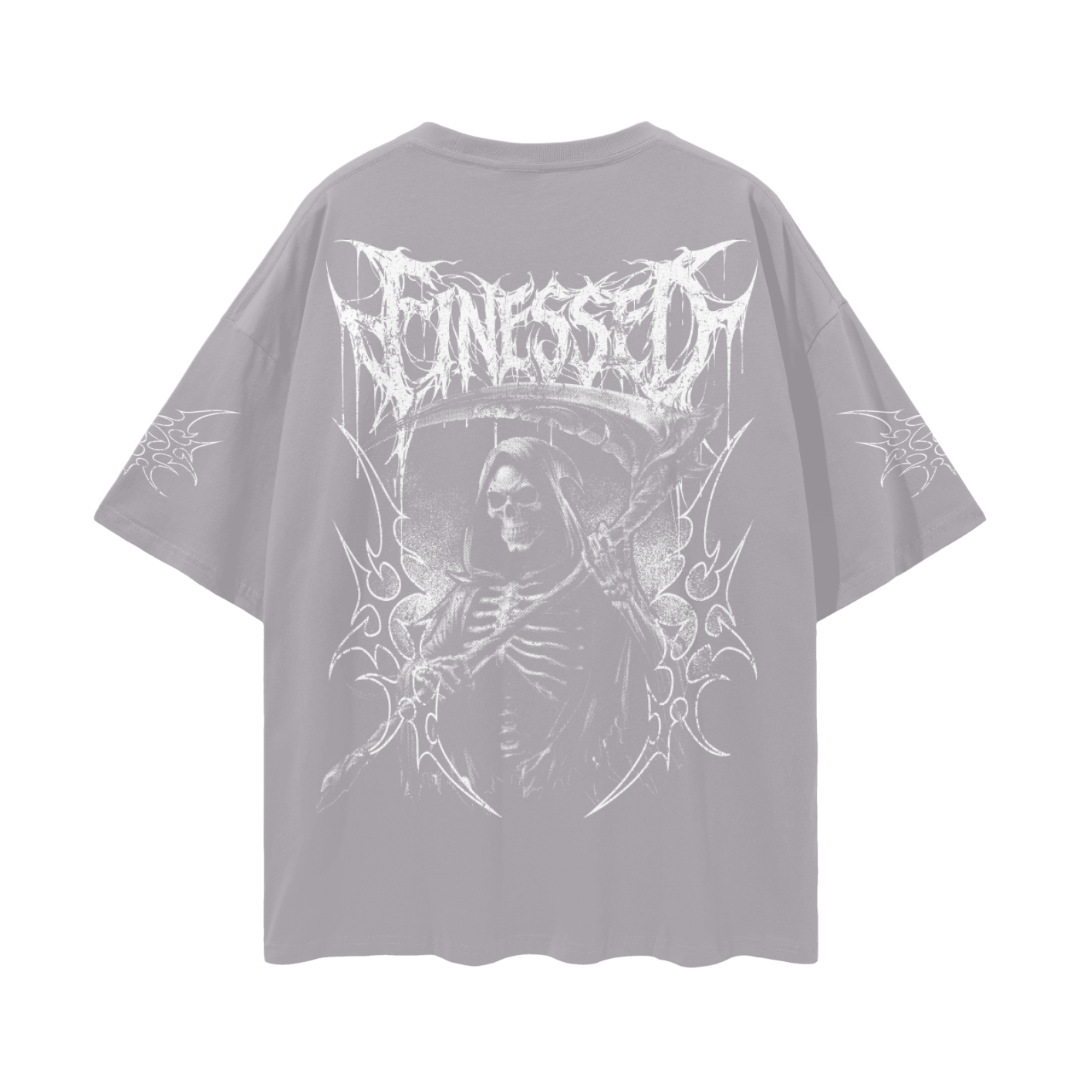 Drop Shoulder Tribal Reaper Shirt