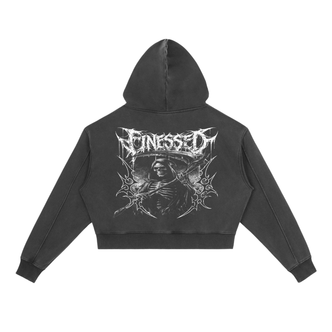 Women's Vintage Washed Heavyweight Tribal Hoodie