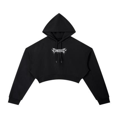 Women's Essential Cropped Tribal Reaper Hoodie