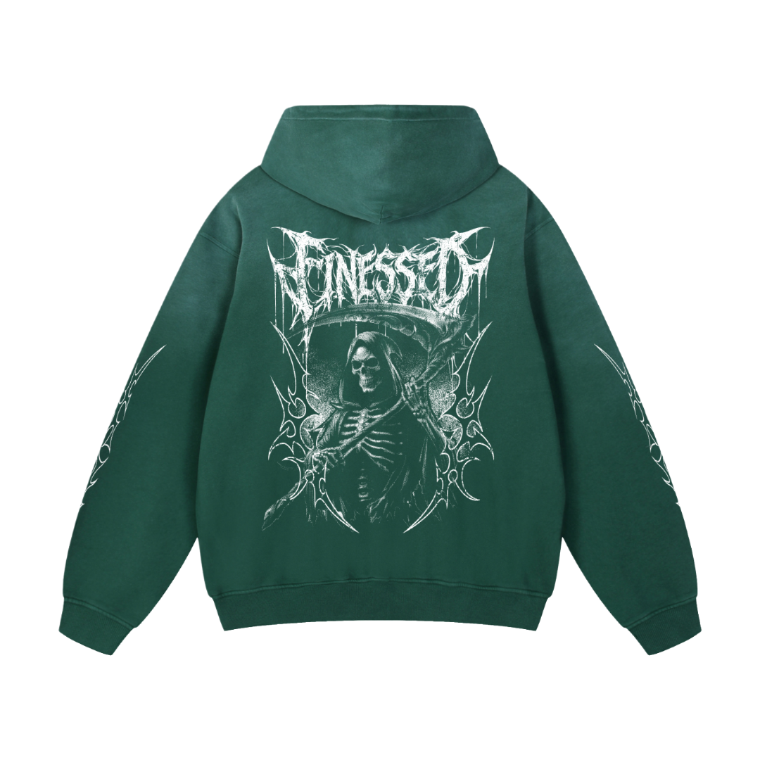 *New* LIMITED SunFaded Oversized Tribal Reaper Hoodie