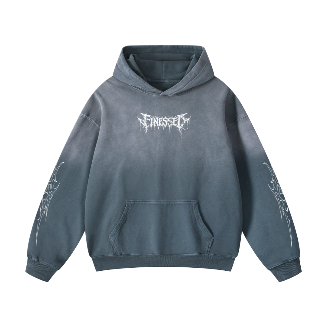 *New* LIMITED SunFaded Oversized Tribal Reaper Hoodie