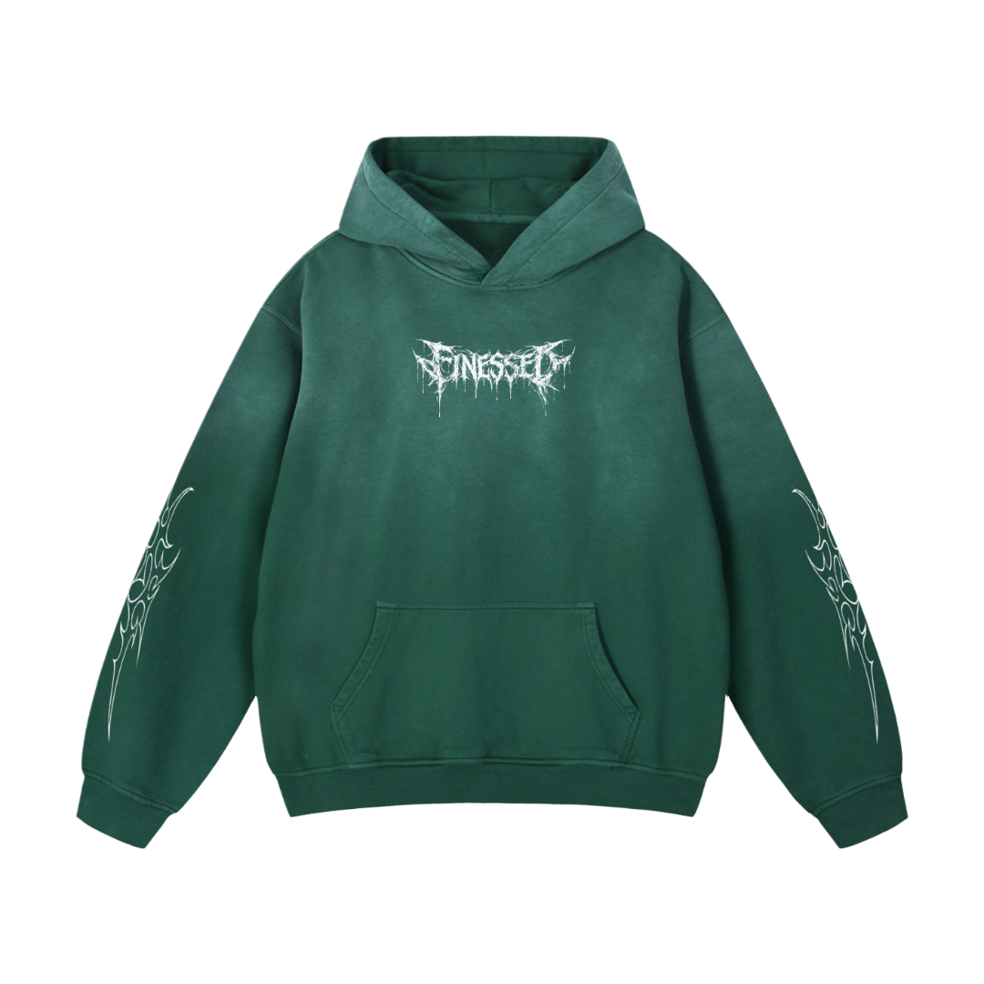 *New* LIMITED SunFaded Oversized Tribal Reaper Hoodie