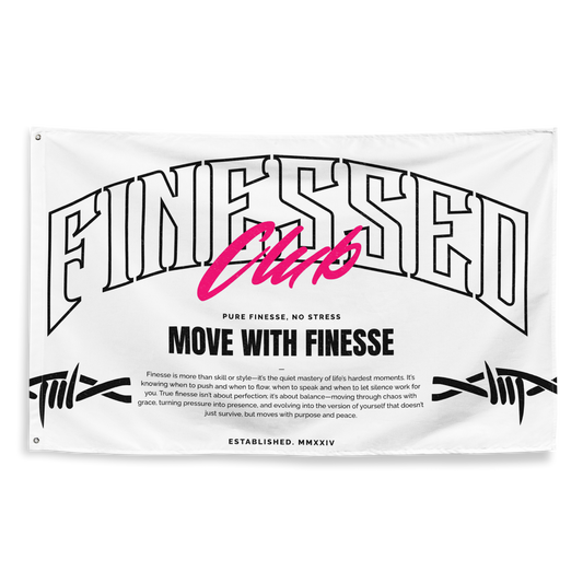 Finessed Club Flag (White)